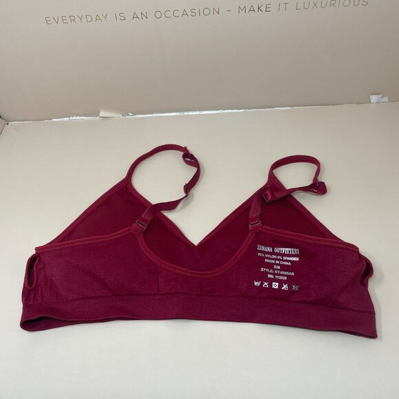 Zeanna Outfitters | Seamless Comfort Wirefree Bralette in Cabernet - Picture 6 of 7